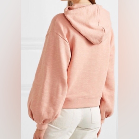 Revolve Ulla Johnson Mel Tassel Pullover Hoodie 100% Cotton size small rose pink - Picture 2 of 12